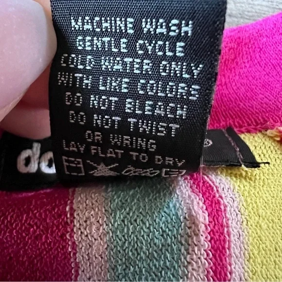 Dollhouse Women’s Retro 70s Barbie Style Multicolor Striped Collared Top, Small - Picture 9 of 9